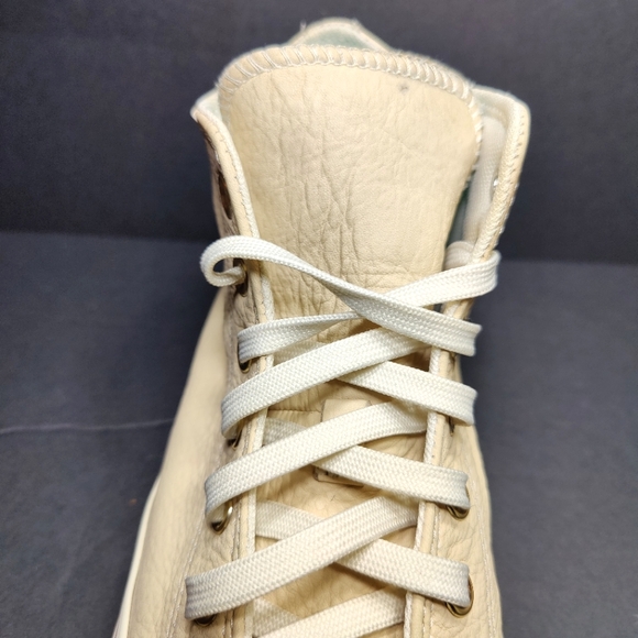 Converse Chuck Taylor All Star 70 Tonal Leather Egret High Top Women's Size 11 - Picture 3 of 8